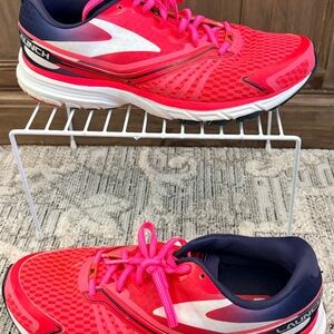 Brooks Women's Launch Athletic Shoes - Red and White